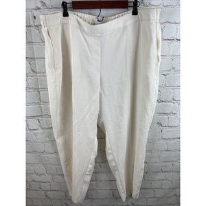 J Crew Pants Plus Size 22 Ivory Marine Salt Jamie